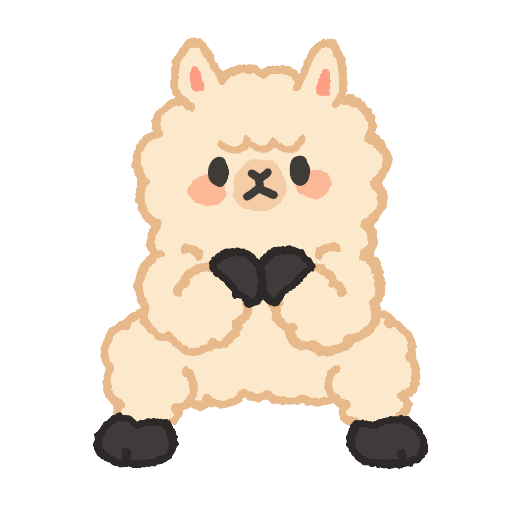 Alpaca doing a squat